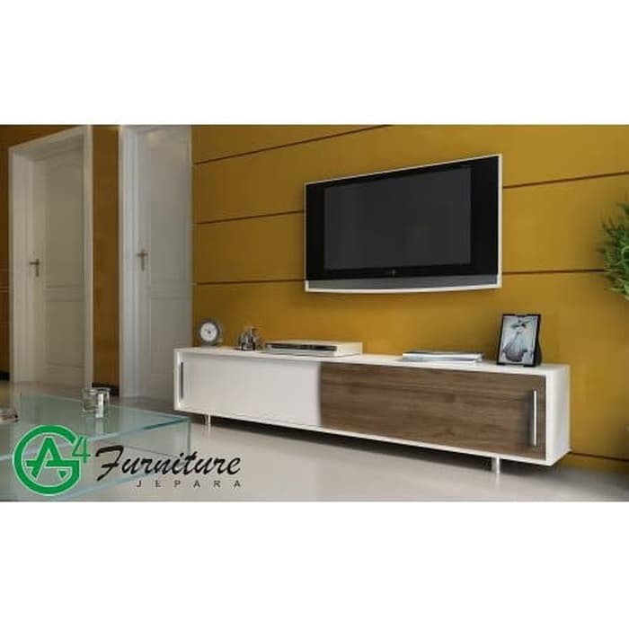 Rak Tv Modern Minimalis Kayu Jati