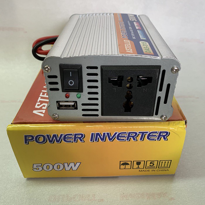 Power Inverter Inveter Astello 500W Watt DC 12V to AC 220V