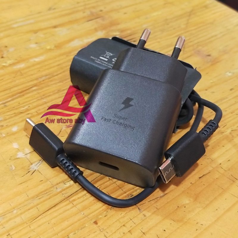 CHARGER SAMSUNG TYPE C TO C FAST CHARGING SAMSUNG M22 M51 A23 A71 A72 A73 S20 S21 FE A33 A53 A52S 25W A52 M52