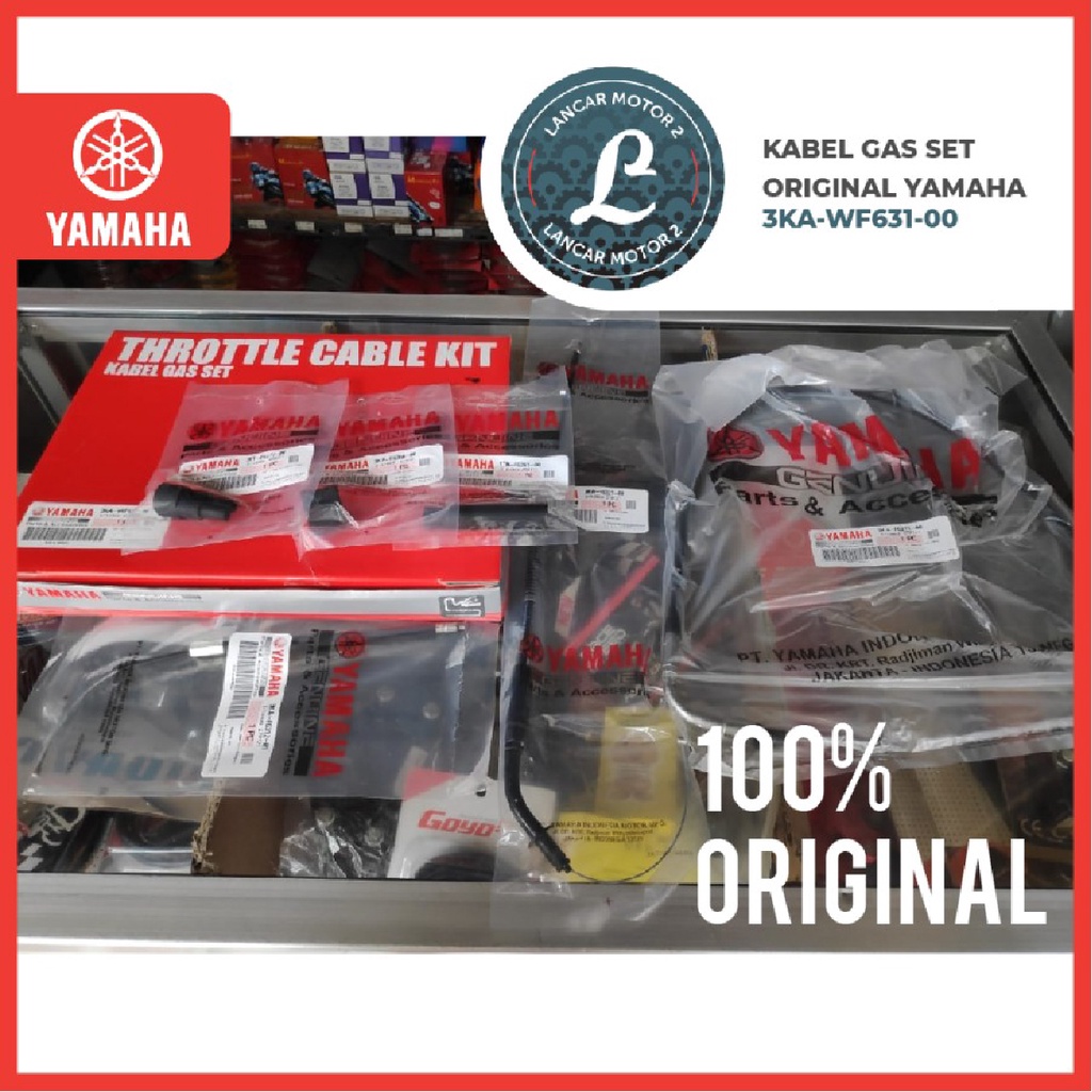 Kabel Tali Gas SET RX King RXK RxKing ORIGINAL YAMAHA 3KA-WF631-00 THROTTLE
