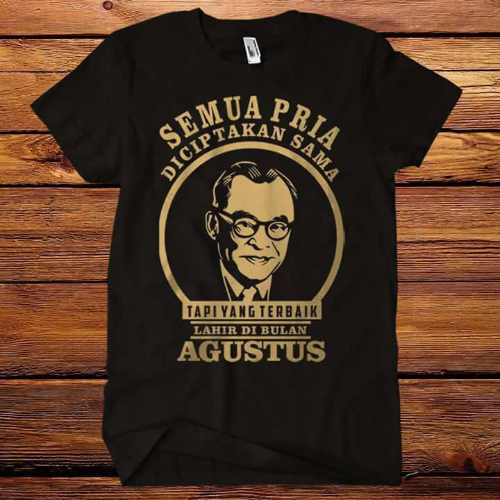 Premium Kaos - lelaki terbaik agustus bung hatta