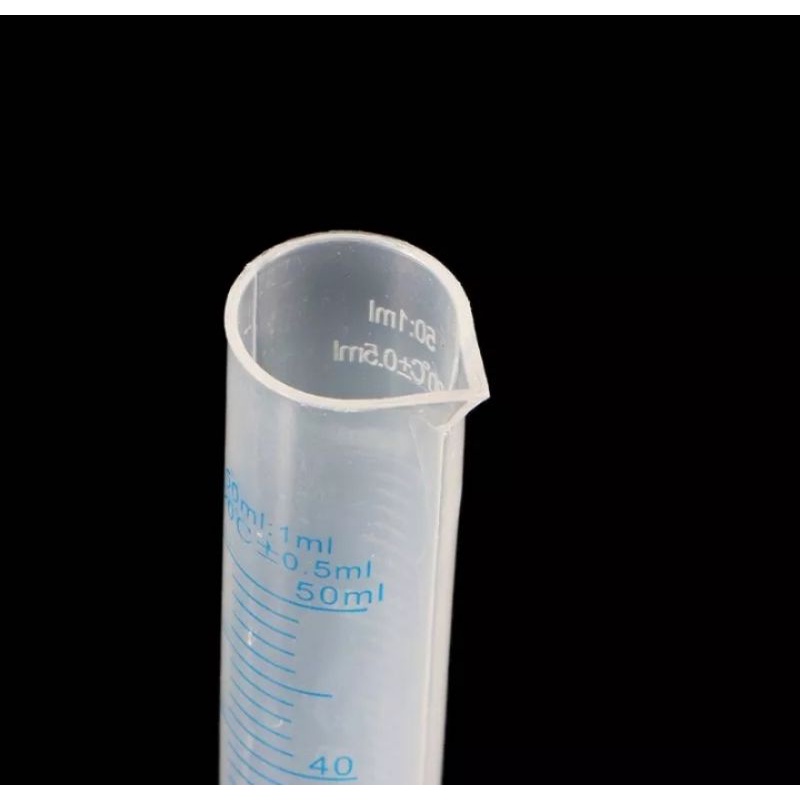gelas ukur tabung 50 ml/gelas ukur plastik 50 ml