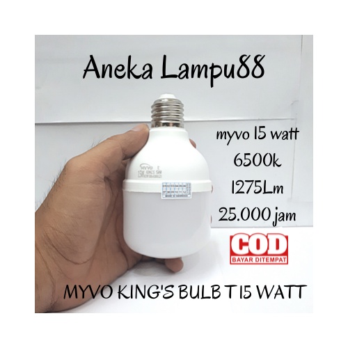 10 pcs Lampu Bohlam LED 15 WATT MYVO KING'S - Bohlam 15watt - myvo king - lampu led 15 watt