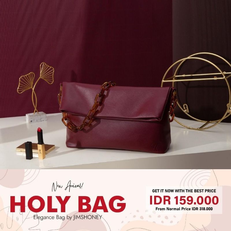 SPECIAL PROMO AKHIR TAHUN TAS EXCLUSIVE WANITA JIMS HONEY JH HOLY BAG KADO ULTAH ANNIVERSARY PACAR ISTRI CEWEK PEREMPUAN UNIK ELEGANT CANTIK MURAH FEMINIM TAS KERJA TAS BESAR TAS RANTAI KADO NATAL CANTIK UNIK MURAH PROMO