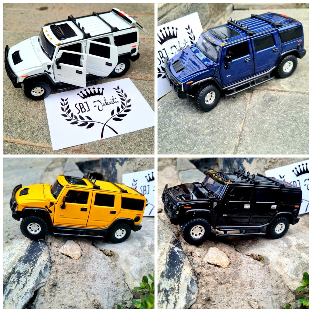 DIECAST miniatur MOBIL Hummer H2 Skala 1:32 Metal Series