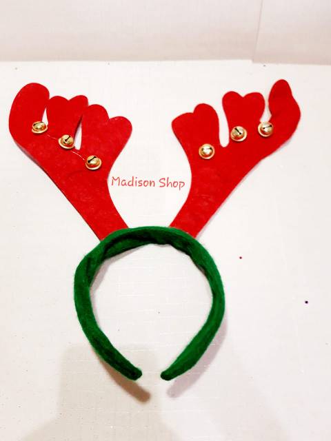 BANDO RUSA LONCENG AKSESORIES RAMBUT NATAL KOSTUM LESTA COSPLAY PENTAS NATAL