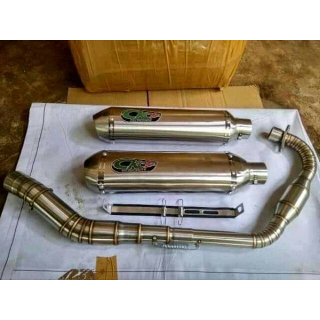 Knalpot ckc kapsul tiger.gl.cb.mp.leher full cacing power boom