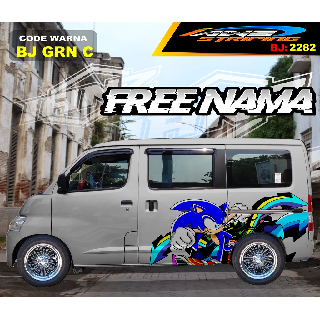 VARIASI DECAL STIKER BODY SAMPING MOBIL GRANMAX / VARIASI STICKER BODY SAMPING MOBIL LUXIO / DECAL STIKER MOBIL AVANZA XENIA / STIKER MOBIL