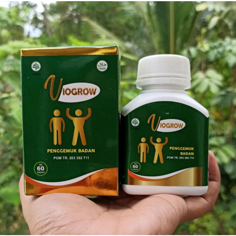 Viogrow asli original obat gemuk penambah nafsu makan original BPOM herbal gemuk badan