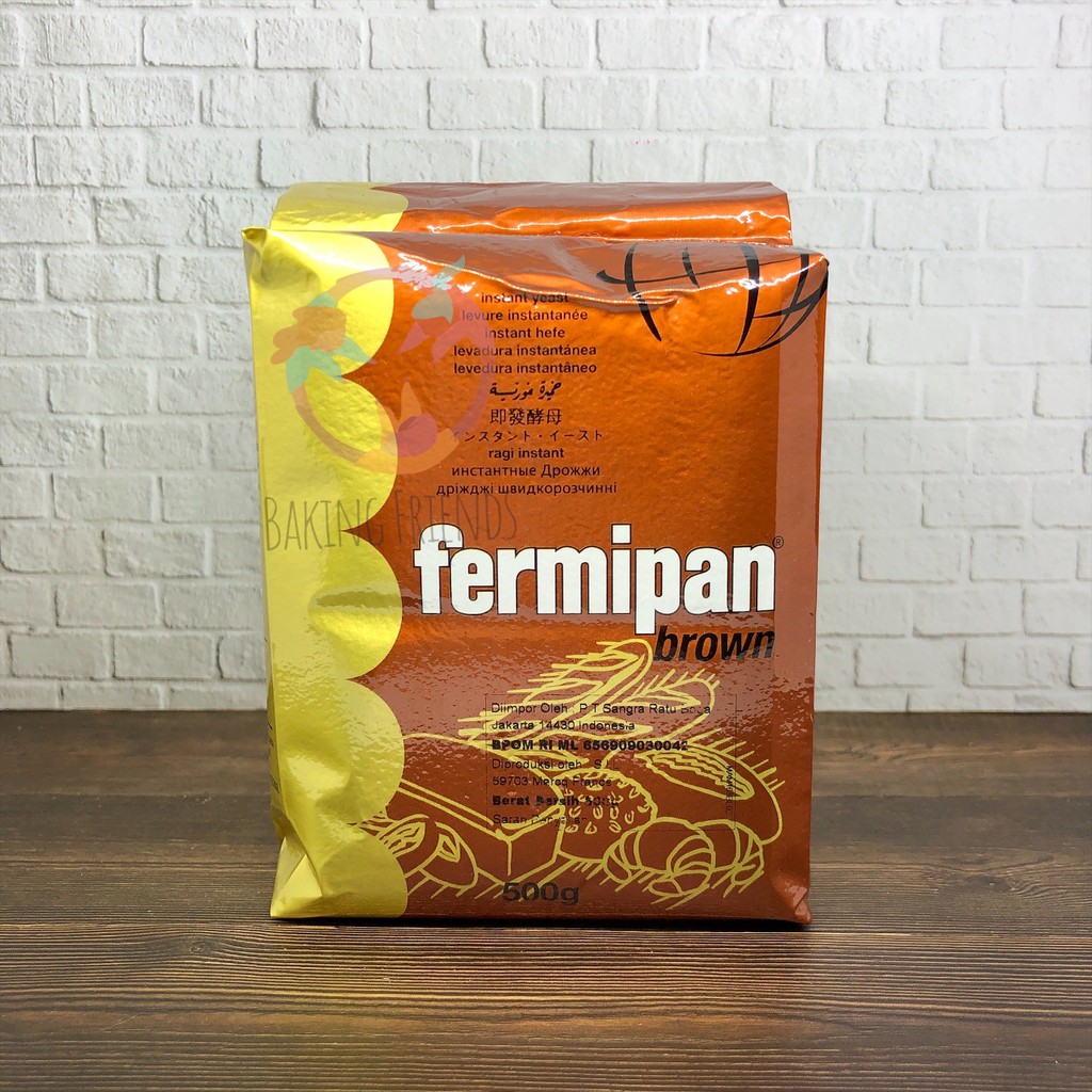 Fermipan Ragi Instant 500GR/RAGIKERING INSTANT/RAGI ROTI KUE/500 GRAM