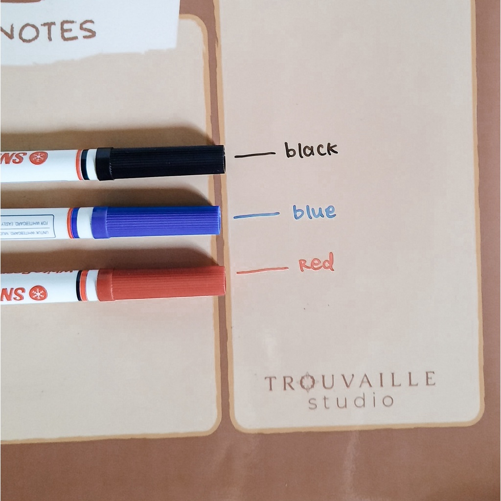 

Spidol Snowman Whiteboard Marker - Boardmarker khusus untuk Wallplanner Trouvaille Studio