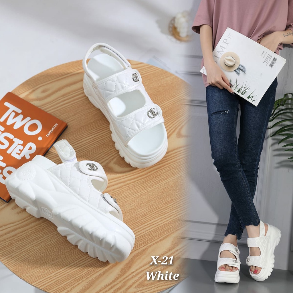 Wedges fashion Korea Trendy import kode X-21 ,&amp; 208