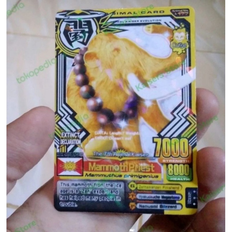 MAMMOTH PRIEST Animal Kaiser Evo.7 Rare BONUS BEBERAPA KARTU RANDOM