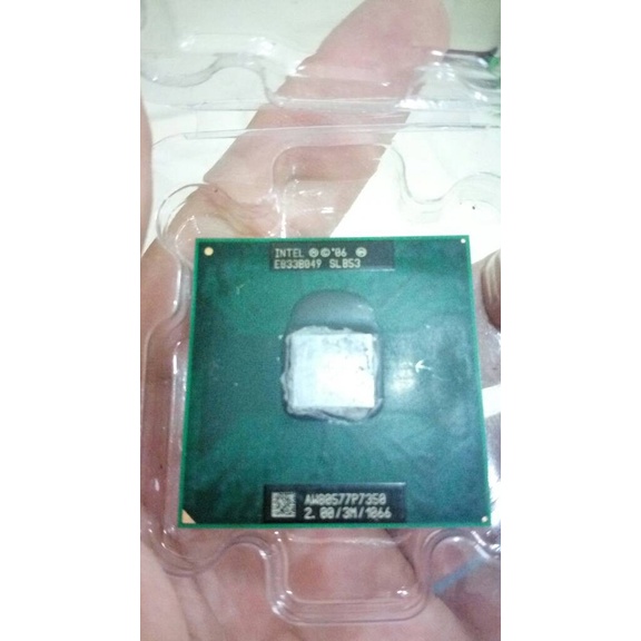prosesor laptop notebook core 2 duo core2duo p7350 kondisi normal