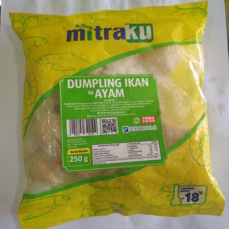 

MITRAKU DUMPLING IKAN ISI AYAM 250g