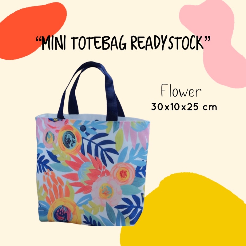 (READYSTOCK) Totebag mini kanvas print fullcolor