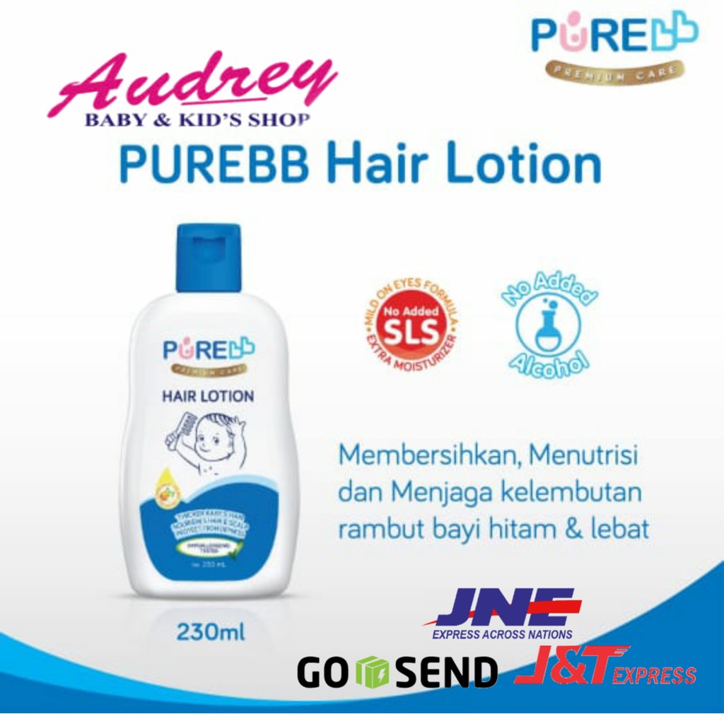 PureBB Hair lotion 230ml / penyubur rambut baby