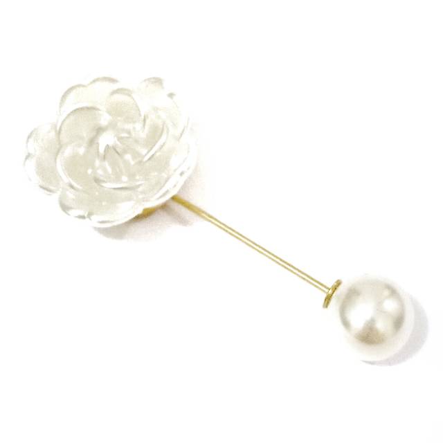 Bros Tusuk Korea Bunga Mutiara Tuspin Hijab Pin Brooch Korean Pearl Rose Flower