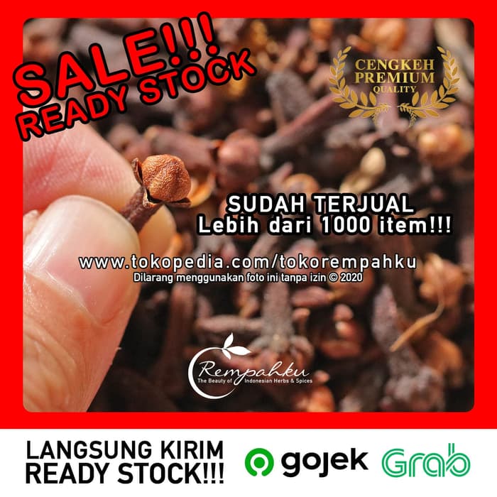 

Rempahku - Premium CENGKEH 100gr Clove Whole Bunga Cengkih Utuh Kering Paling Dicari