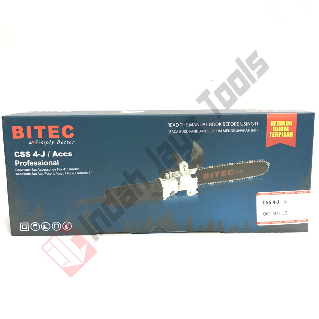 MINI Chainsaw BITEC CSS 4-J chain saw mesin gerinda tangan grinder