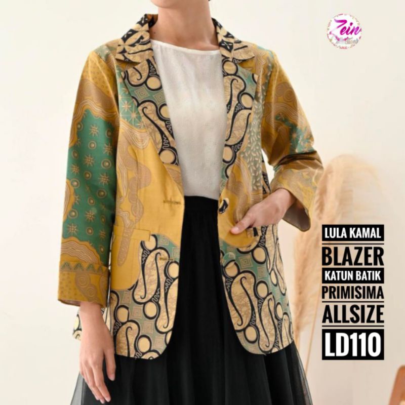 blazer lula kamal blazer kantor jas wanita blazer batik