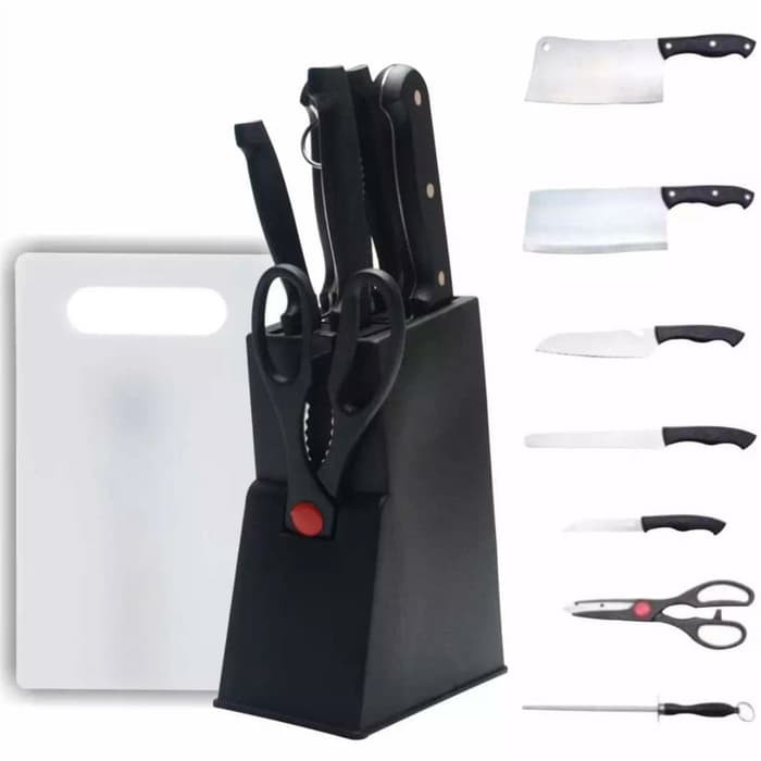 ORIGINAL** Pisau TERBARU Pisau Set MURAH Super Utensile Electr pisau dapur set-knife set stai Q1L1