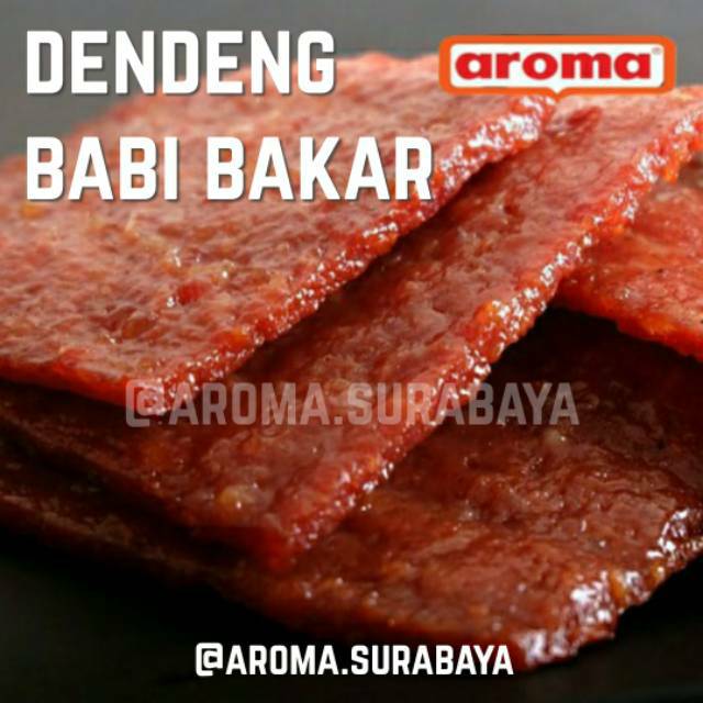 

AROMA Dendeng Babi Bakar Classic / Spicy 300gr | Pork Jerked Meat Pedas Ori