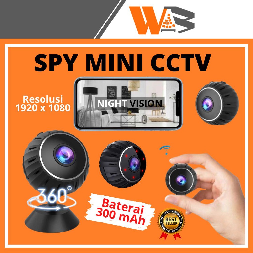 COD CCTV Mini Tersembunyi Tanpa Kabel Kamera Pengintai Mini Kamera CCTV Mini Ip Camera Kamera Tersembunyi Mini Spy