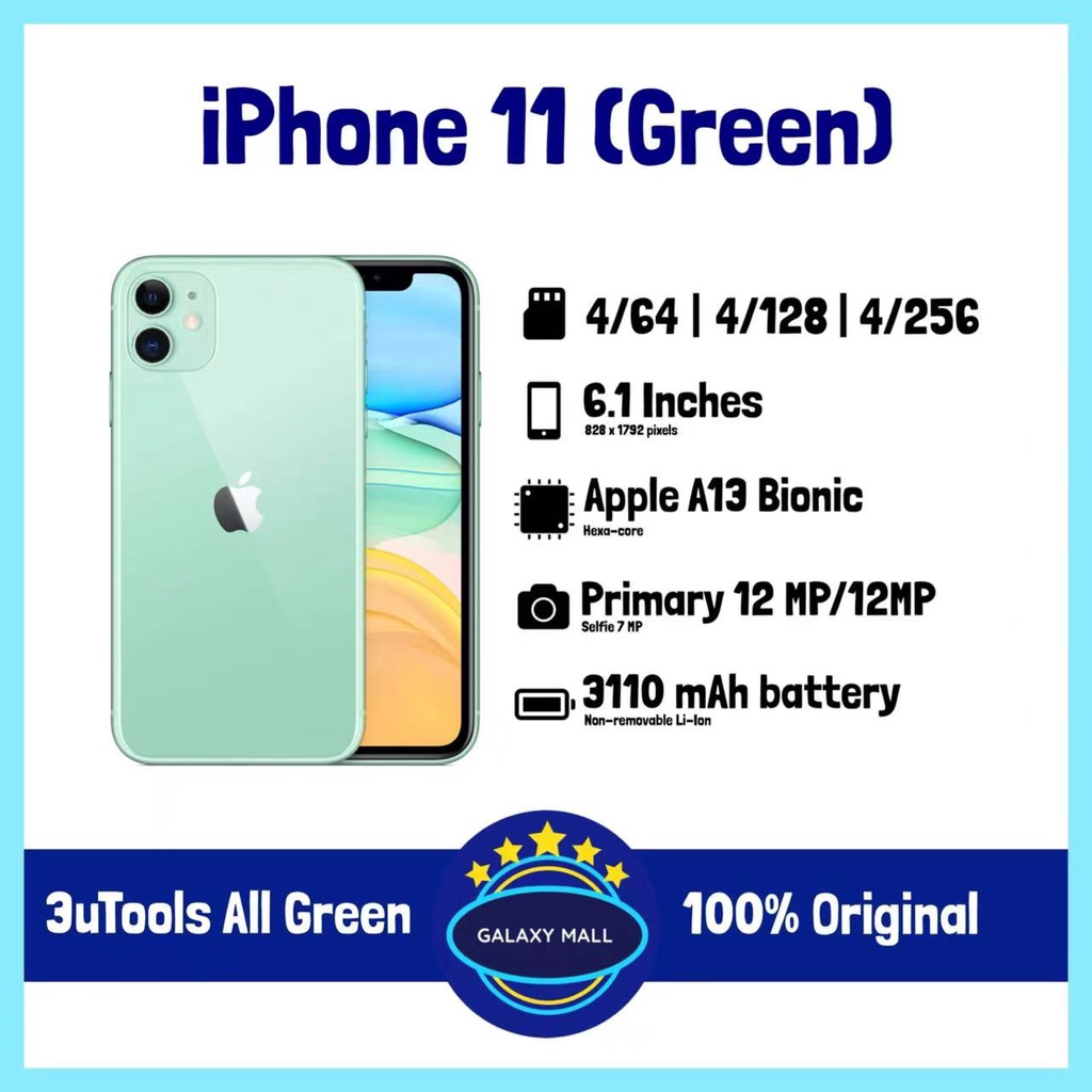 IPHONE 11 64GB/128GB SECOND ORIGINAL FULLSET-6