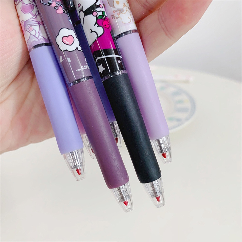 1Buah INS Black Kuromi Kartun Cute Touch Pen Jepang dan Korea Gadis Gel Pena Menulis Siswa