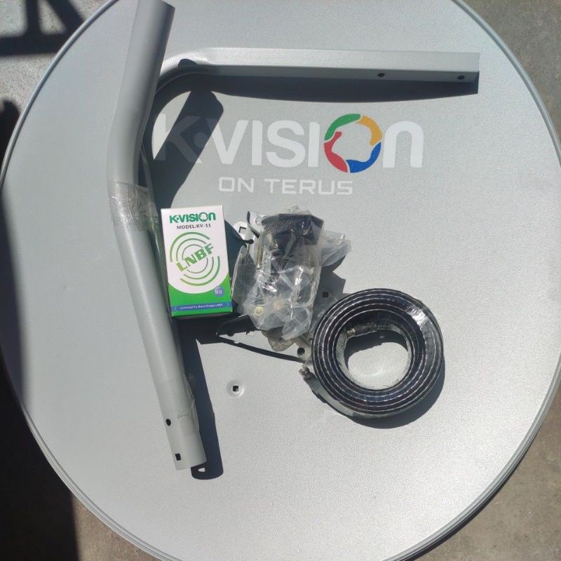 (Bisa ditawar/Jamin Termurah)ODU Parabola Plat K Vision 60cm lengkap LNB dan Kabel