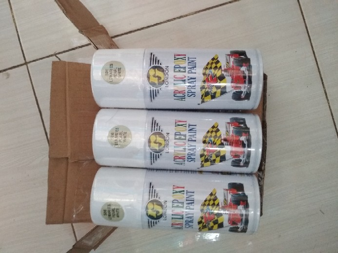 Rj London 300cc,lemari Es Pearl White (506),cat Semprot Spray Paint