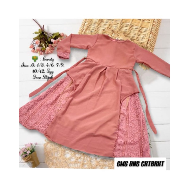 Gamis anak DNS Ceruty