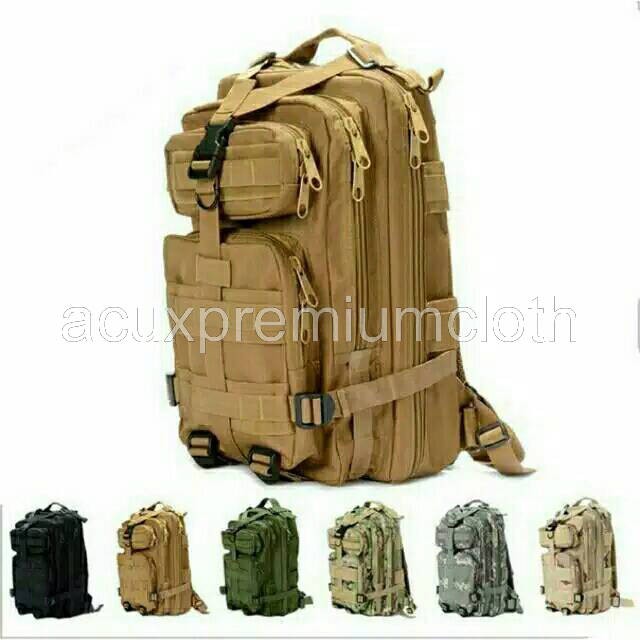 Tas ransel laptop outdoor tactical army pria