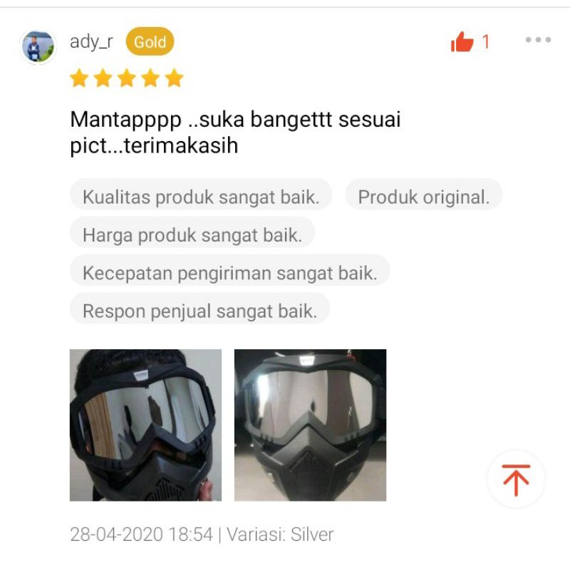 Goggle Helm Mask Set Kacamata Gogle Goggles Gogles Set Masker Motor Cross Aksesoris Pengendara Murah