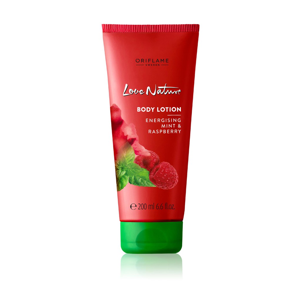Love Nature Body Lotion Energising Mint & Raspberry