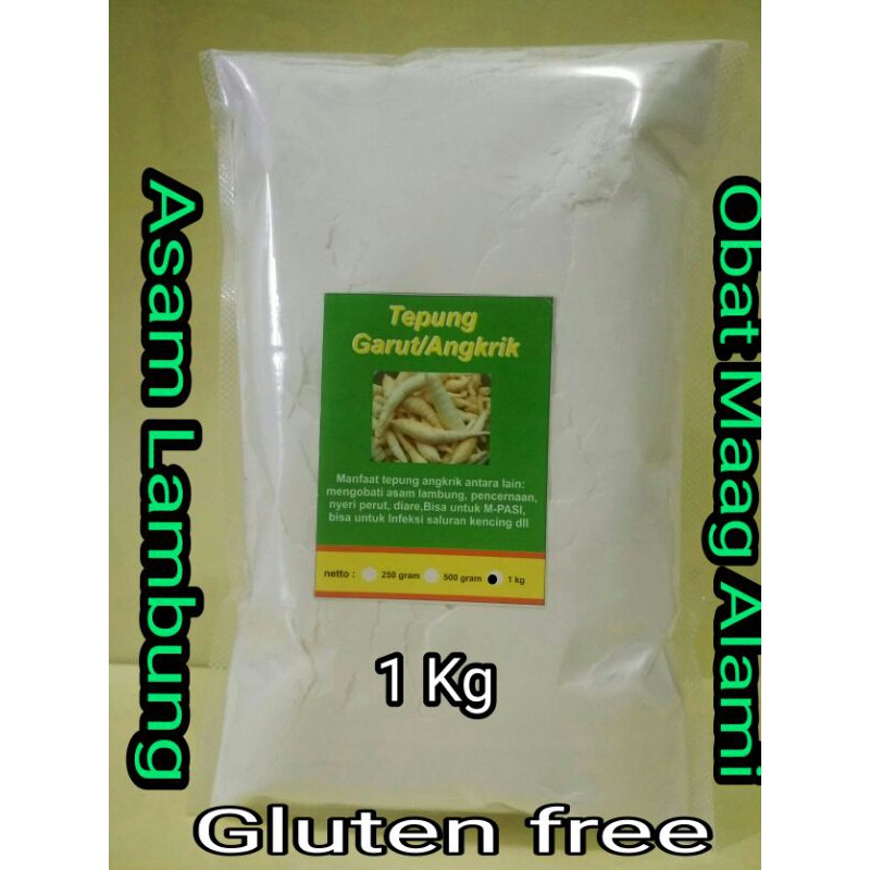 TEPUNG GARUT/PATI ASAM LAMBUNG/ANGKRIK /ARROWROOT - 1Kg