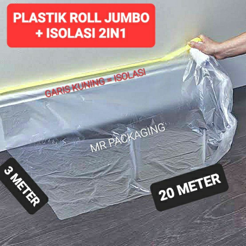 Jual Plastic Cover Meter X Meter Plastik Masking Penutup Body