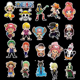 50pcs/pack Anime ONE PIECE Luffy Stickers For Car Laptop PVC Home Decal