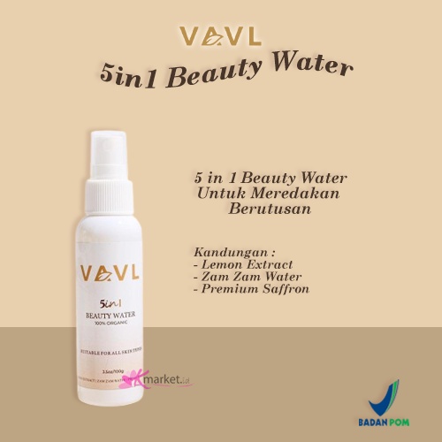 [BPOM] VAVL BEAUTY WATER ORI ZAMZAM SAFFRON SPRAY [Beauty Water Base | Beauty Water Strong]