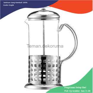 TD-DA1 Duolvqi French Press Manual Coffee Maker Pot Grid Pattern - KG72I