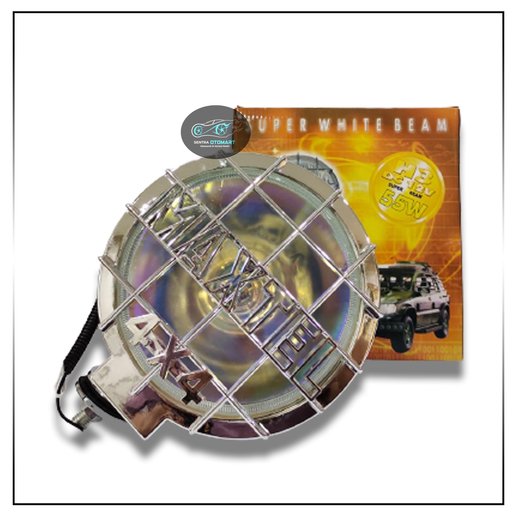 LAMPU TEMBAK SOROT MAXTEL 8" 4x4 Fog Lamp 8 Inch Cover RAM ZK103