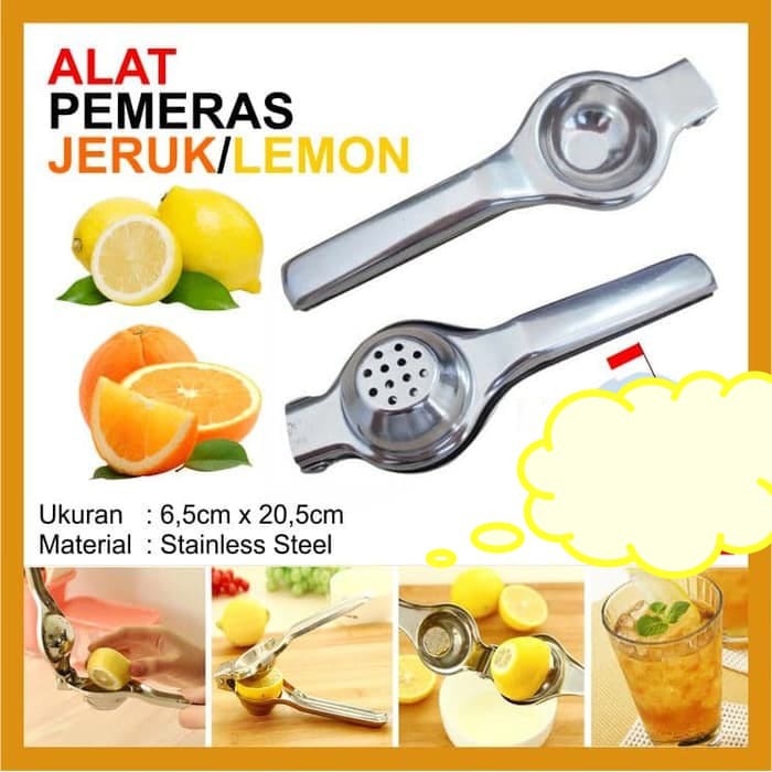 Alat Peras Jeruk Lemon Squeezer Stainless Steel Perasan Jeruk Lemon