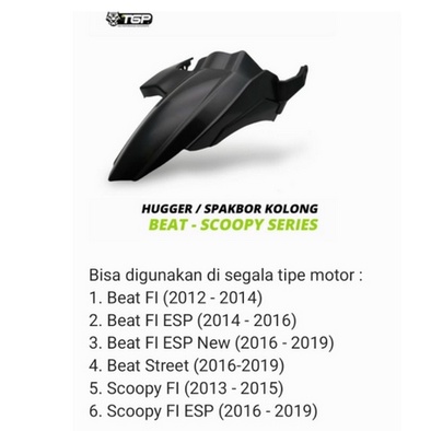 Selebor Kolong Hugger Beat-Scoopy TGP - TGP Spakbor Kolong Hugger Scoopy Beat FI eSP New Series Stre