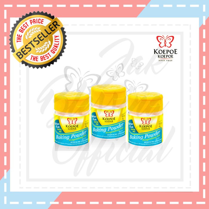 

Baking Powder | Pengembang Kue | Koepoe - Koepoe 45g