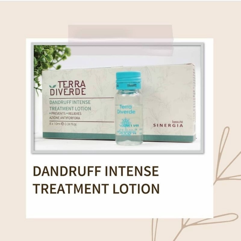 [ECER 1PCS] SINERGIA TERRA DIVERDE Dandruff Intense Treatment Lotion 10ml | Anti Ketombe