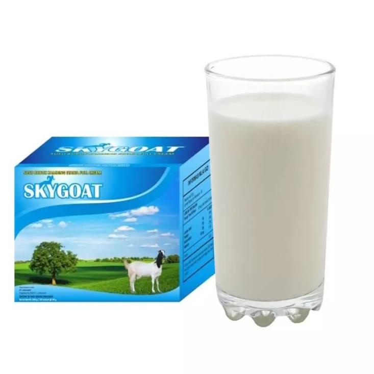 

Beli Segera Susu Kambing Etawa Bubuk Full cream SKYGOAT/SKY GOAT Propolis Coklat Ori | 1 box 10 sachet @ 20 gram T5D!