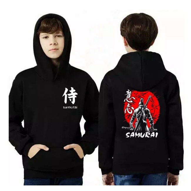Sweater Hoodie Anime Jumper SAMURAI / Jaket Sweater Hoodie Jepang Original Pria COD Bayar ditempat /