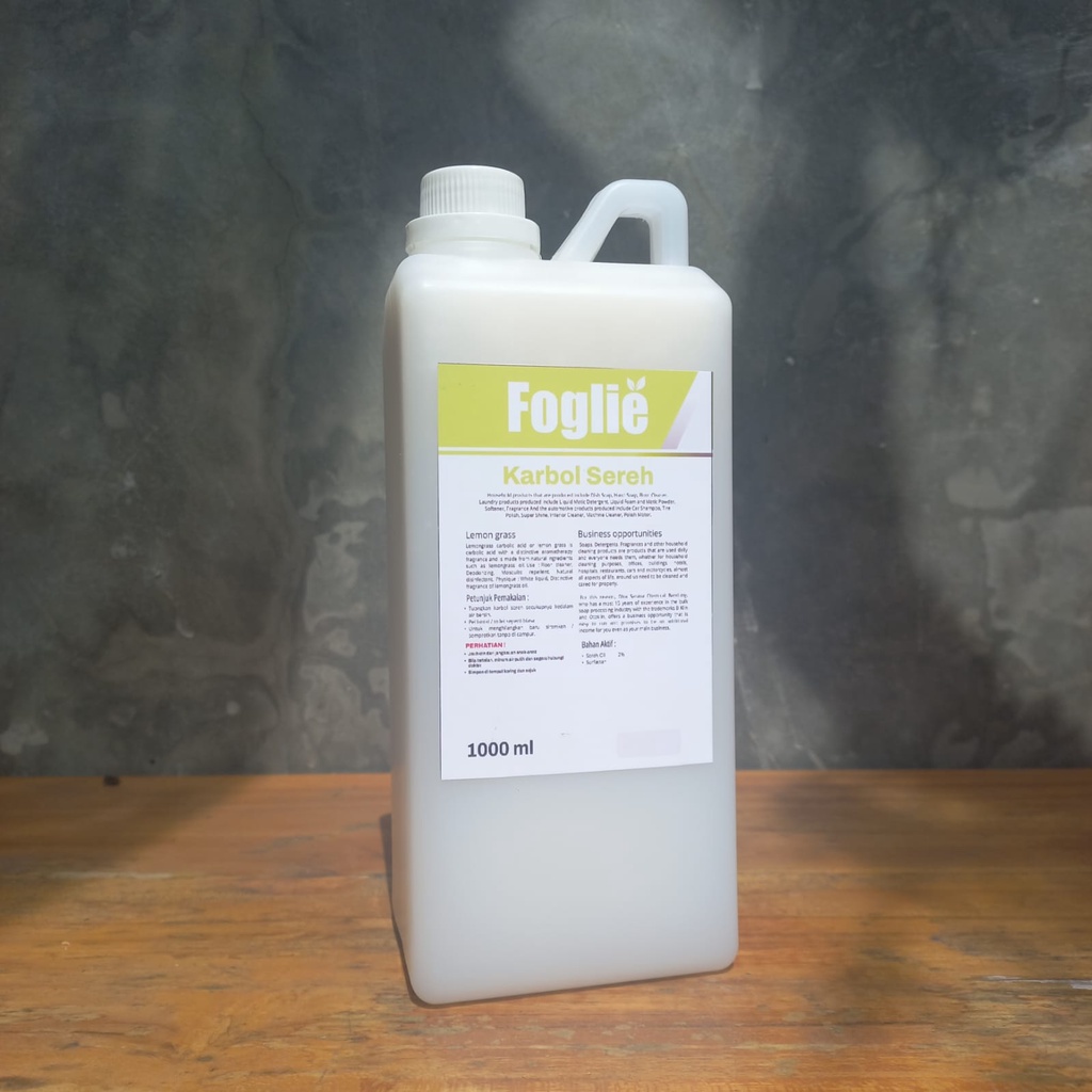 Foglie Karbol Sereh 1L | Pembersih Lantai Ampuh, Wangi Tahan Lama