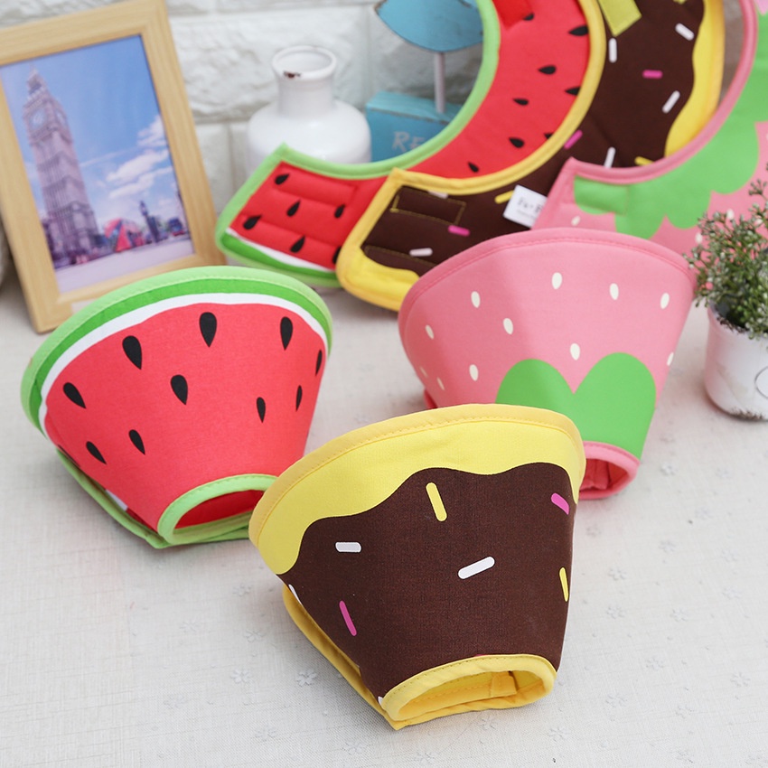 Sweet Fruit Elizabethan Circle Dog Headgear Pet Collar Anti-licking Supplies